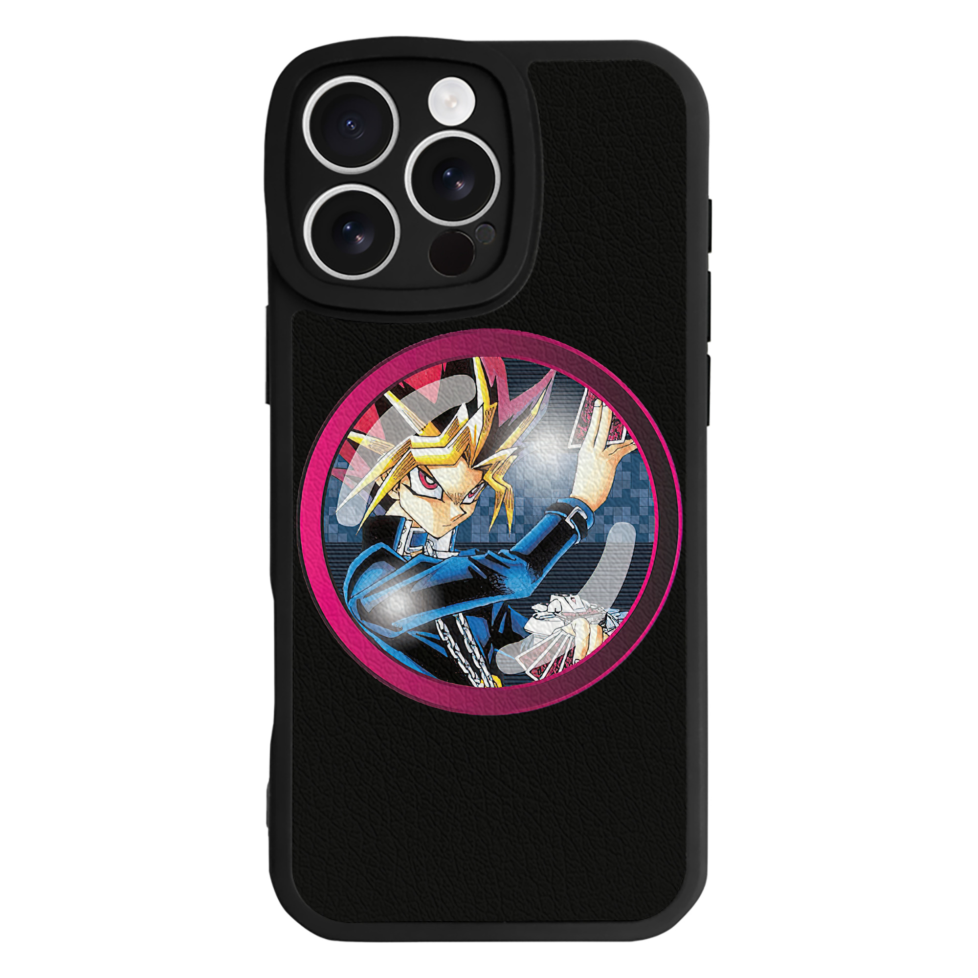 遊☆戯☆王 Yu-Gi-Oh! 【iPhone 16シリーズ対応】シリコンスマホケース（レザー調） 材質：シリコン